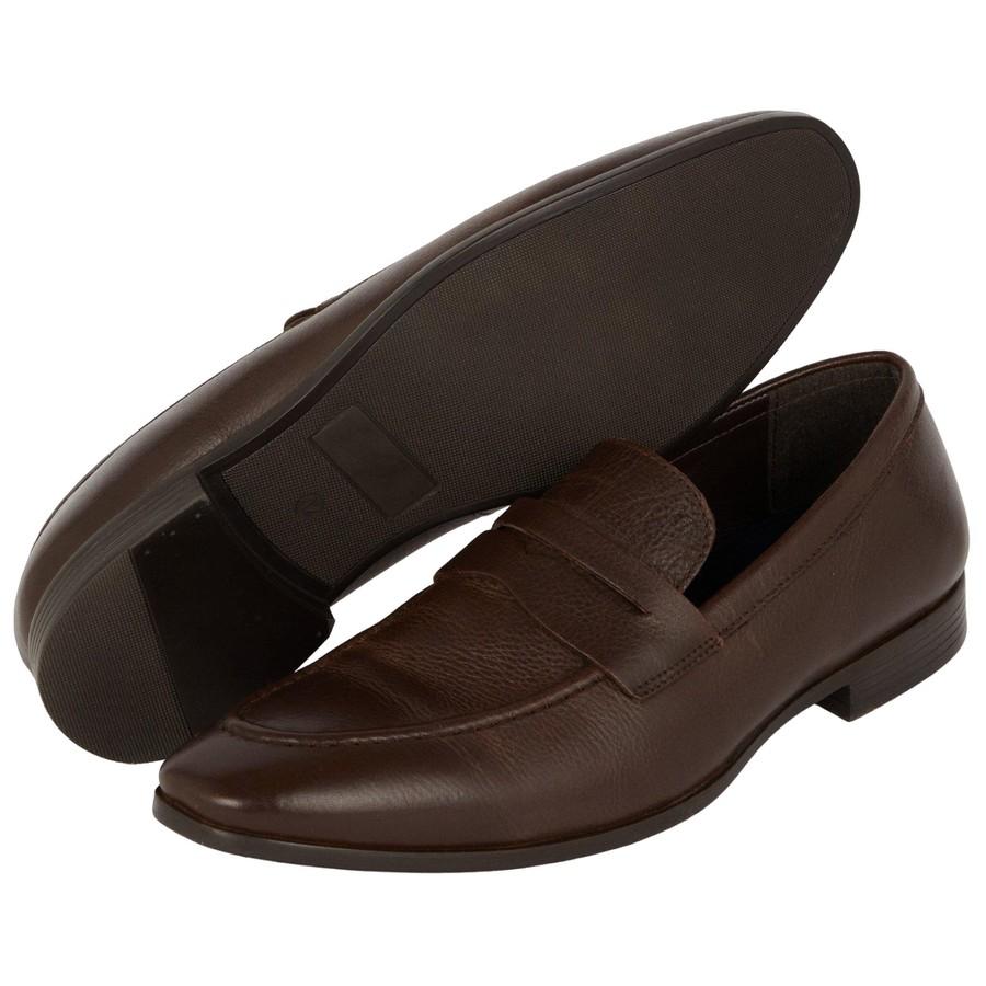 Debenhams Herren-Loafer aus getrommeltem Leder