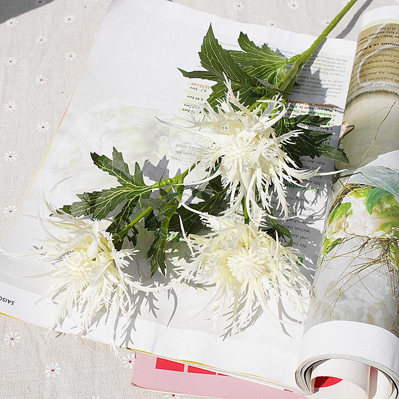 Nordic Ins Style 3-Head Foreign Parsley Imitation Flowers Home Decoration Wedding Photography Soft Decor Design Flowers