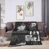 Yoru Chainsaw Man Japanese Manga Blankets Soft Pattern Plush Throw Blanket For Girls Boys Outdoor Flannel Bedspread Bed Cover