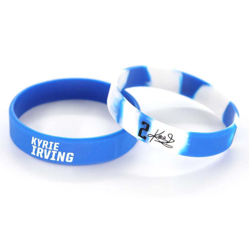 2023 Dallas Mavericks Kyrie Irving Signed Eco-friendly Silicone Basketball Bracelet
