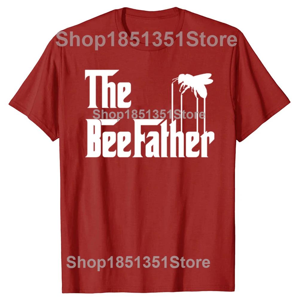 Funny Bee The BeeFather T Shirt Beekeeping Beekeeper Graphic Cotton Streetwear Short Sleeve Gifts Bee Lover Tshirt Men