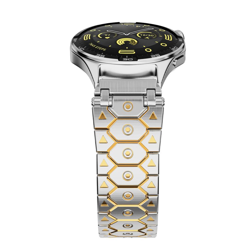 20mm 22mm Luxury Bracelet For Huawei Watch GT 5/4/3 Pro 43mm 46mm Stainless Steel Band For Samsung Galaxy 7 6 5 Men Strap Correa