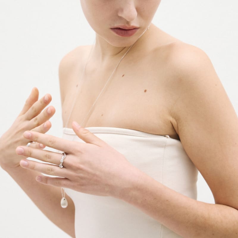 poery Twist Knot Ring_Silver