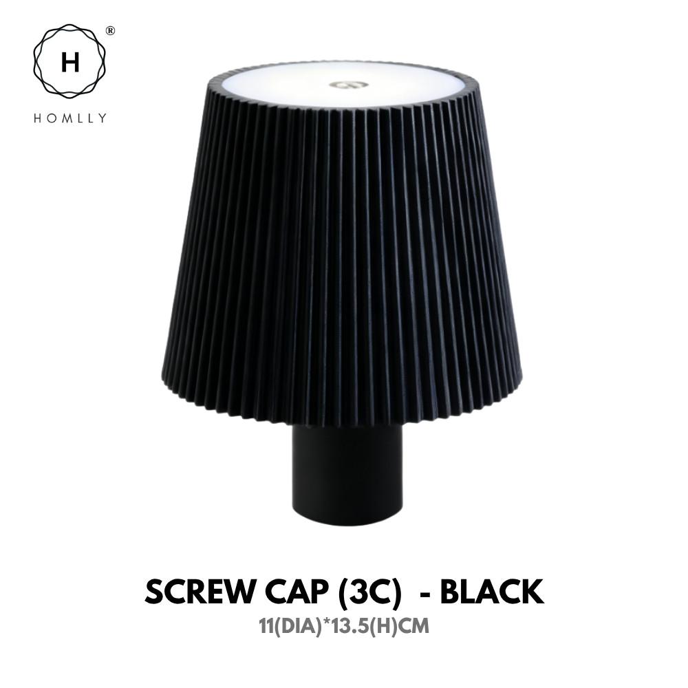 Homlly Touch Control 3 Colors RGB Stepless Dimmable LED Wireless Bottle Lamp Shade