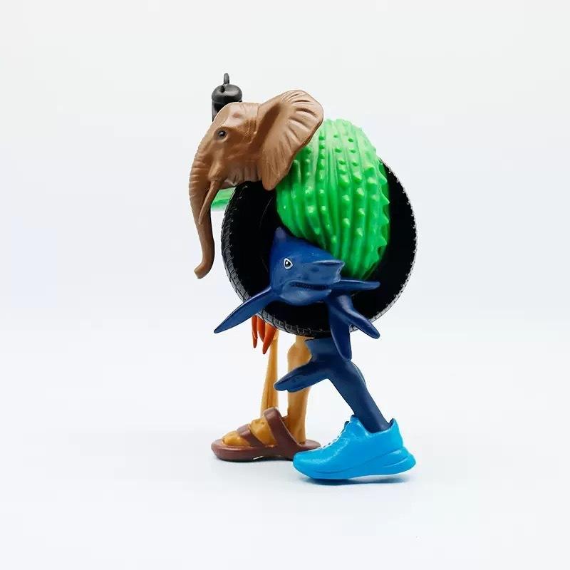 New Tung Tung Tung Sahur Tralalero Tralala Italian Brainrot Monster Fusion Edition Anime Action Figure Cartoon Ornament Gift Toy