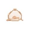 With Chain Strap Clear Acrylic Chain Bag Gold Lock Buckle Small Clutch Purse  Evening