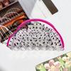 1pc Dopamine Dragon Fruit Hair Clip for Women-Cute Cartoon Design, Clear & Pink Acrylic Hairpin with Black Dots
