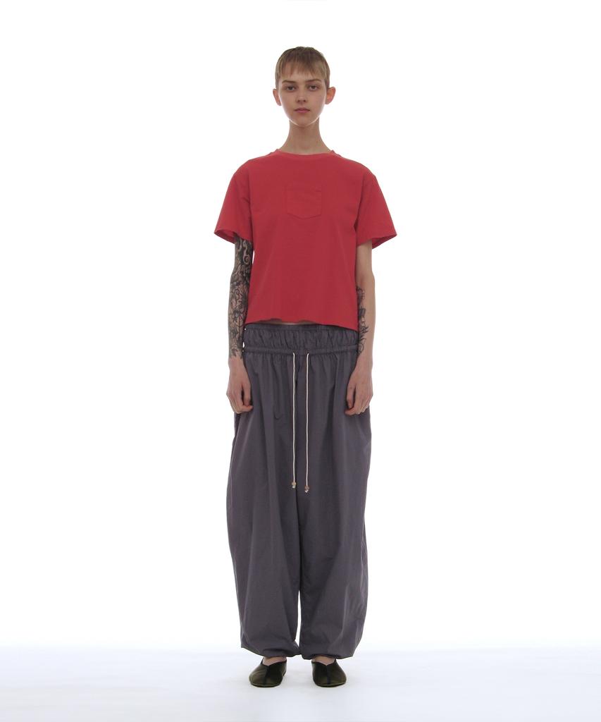 PARTIMENTO WOMEN Pwc Garment Dyed Pocket Tee_Chili