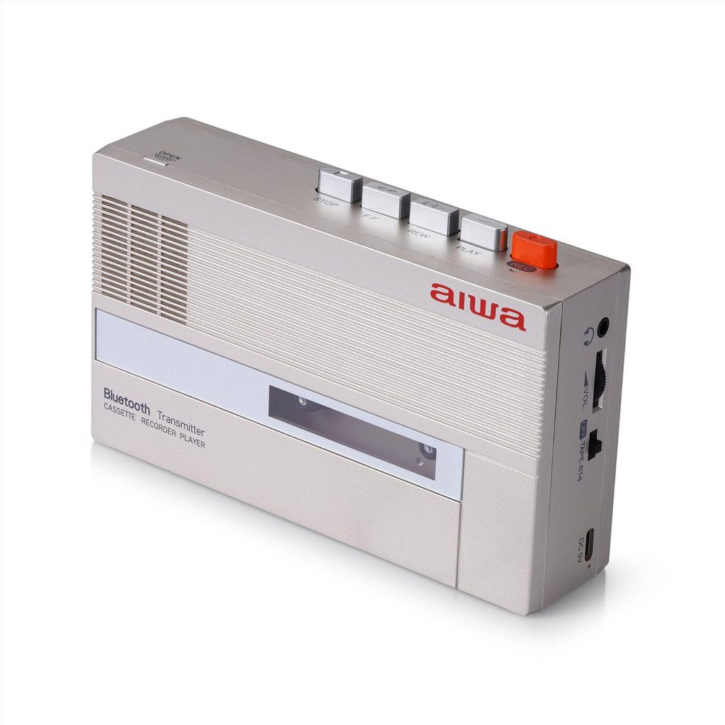 Aiwa Retro 80s Style Portable Cassette Tape Player & Recorder