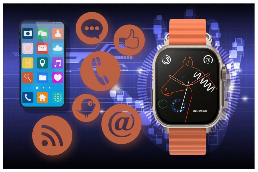 Smartwatch Unisex Rubicon Rncf17 - Bluetooth Call, Wireless Charging (Sr059B)