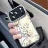 Pastoral Wildflower Case For iPhone 17 18 Pro Max Plating Lens Frame Clear Soft Phone Cover For iPhone 16 15 14 13 Pro Max 17E