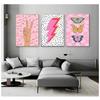 Scandinavian Minimalist Wall Art Pink Funky Quotes Vintage Butterflies Canvas Poster Print Home Bedroom Living Room Decoration