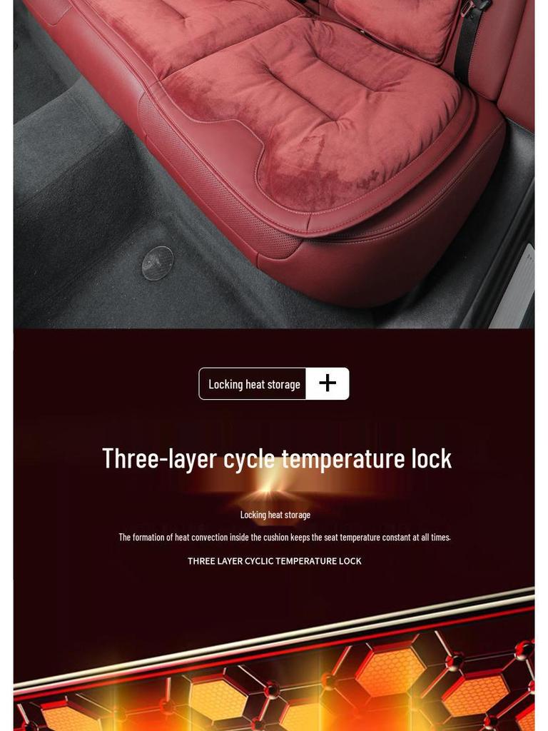 Zimowa flanelowa poduszka na siedzenie Maserati Ghibli/Levante