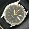 USED VINTAGE SEIKO 5 AUTOMATIC 7S26A JAPAN MENS BLACK COLOR DIAL WATCH A433527-2 R117-a433527
