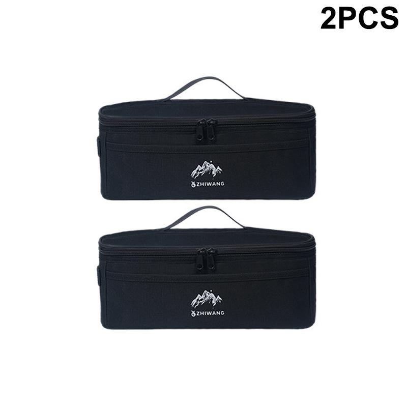 Outdoor Camping Tableware Storage Bag Large Capacity Cutlery Pouch Multi-Functional Portable Picnic Bags Waterproof Handbag