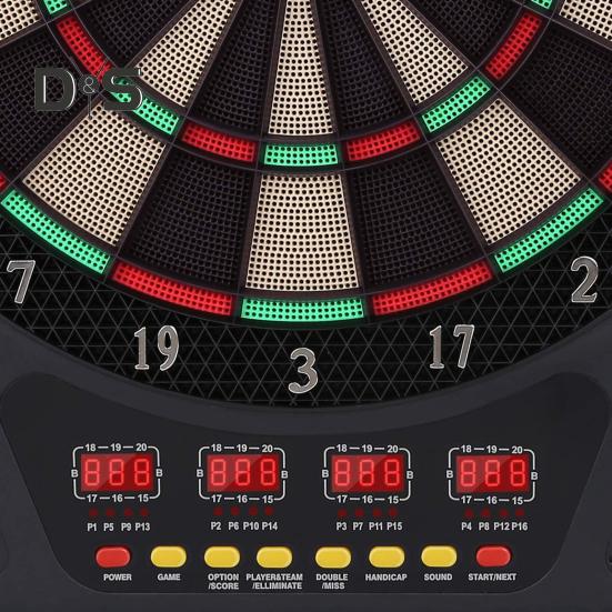 Electronic Dart Board with LCD Displays Lower Bounce Rate Compact Design Battery Powered Digital Soft Tip Dartboard Set