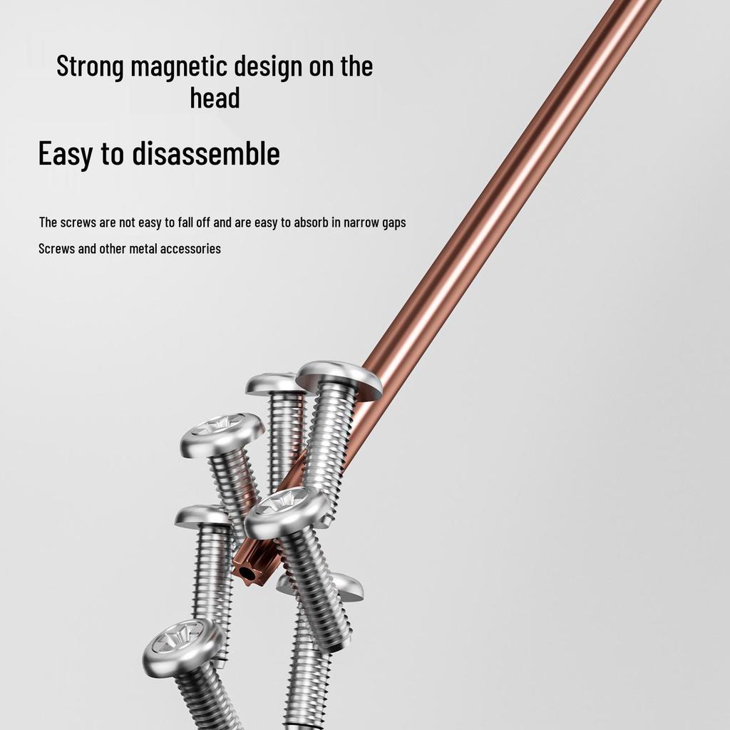 Extended Torx Screwdriver with Center Hole, Multi-functional Industrial Grade Hex Flower, Strong Magnetic Driver