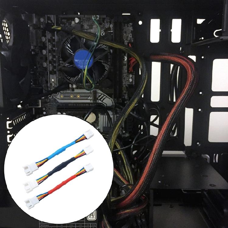 4Pin PWM Fan Adapter Cable for Computer PC CPU Case Fan Temperature Control Extension Power Cable Extension Cable