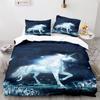 Unicorn Rainbow Duvet Cover Set King Twin Full Size Kids Boy Girl Bedding Set Colourful Cartoon Child Polyester Comforter Cover