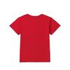 Girls Summer Crewneck T-Shirt, Cute Orange Cat & Heart Cartoon Print