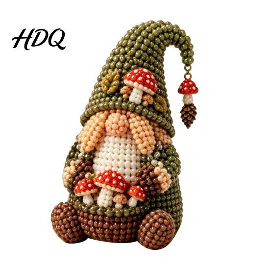 Perlenbastelset Zwergen-Bastelset Winziges Perlen-DIY Niedliches Set Kunst für Erwachsene Jugendliche Einzigartige Wohndeko Handgemachtes Geschenk Kreative Dekoration H