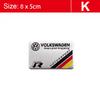 1Pcs 3D Aluminum Stickers Car Body Trunk Decal For VW Golf Tiguan Touran Polo GTI Jetta Passat CC T5 Scirocco Arteon Transporter Mc9