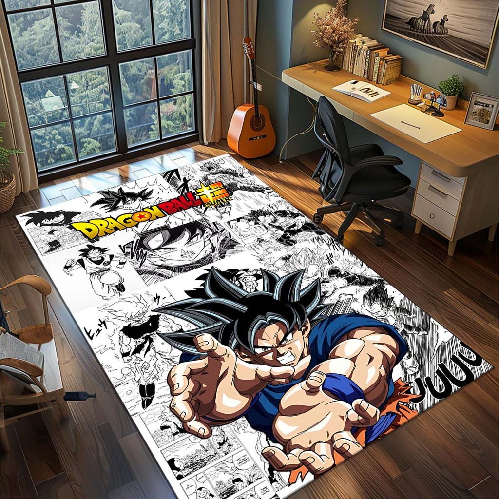 Dragon Ball Goku Anime Koberec Velký Koberec Protiskluzová Omyvatelná Podložka do Domácnosti Herní Místnost Ložnice Domácí Dekorace -QJY