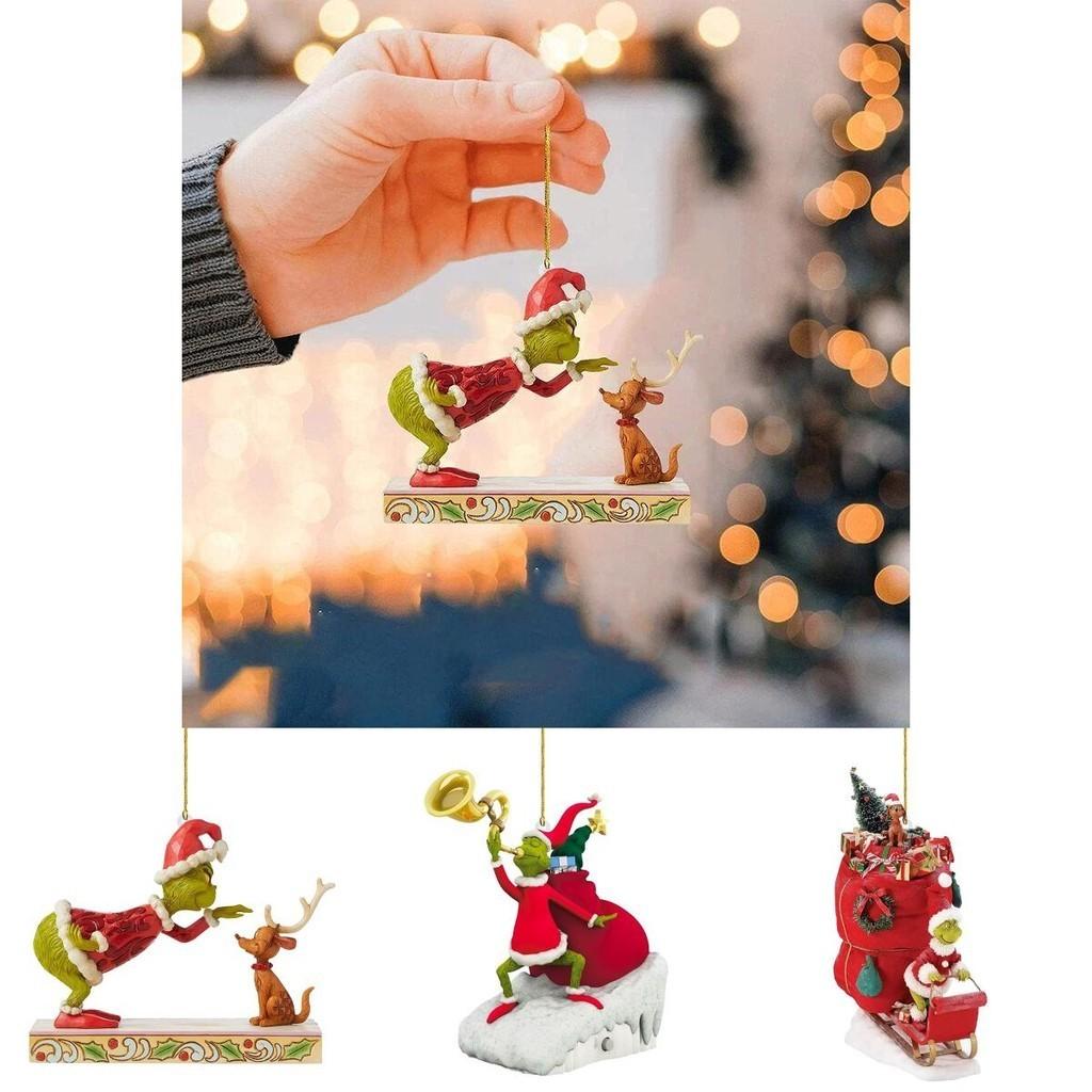 Grinch Christmas Trees Ornaments Xmas Home Decor Pendant Gift
