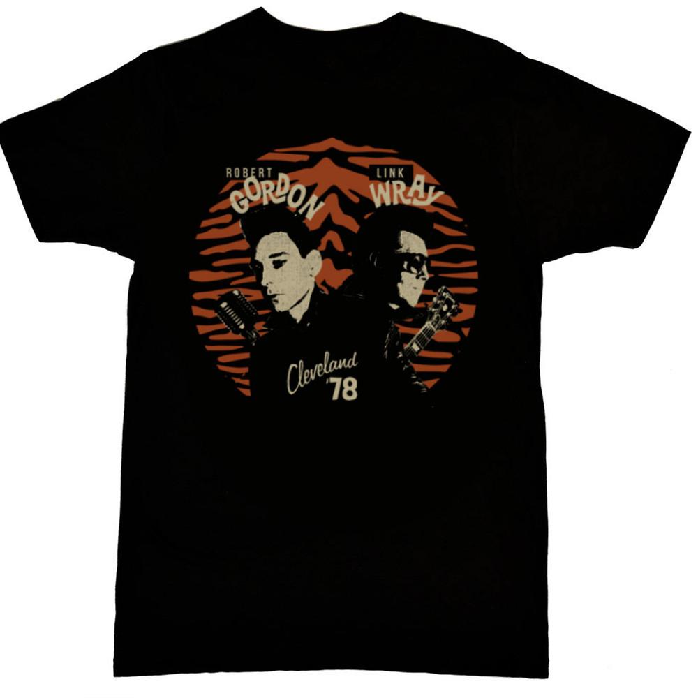 Robert Gordon and Link Wray black T-shirt Unisex All sizes XZ497 Unisex T-Shirt XL