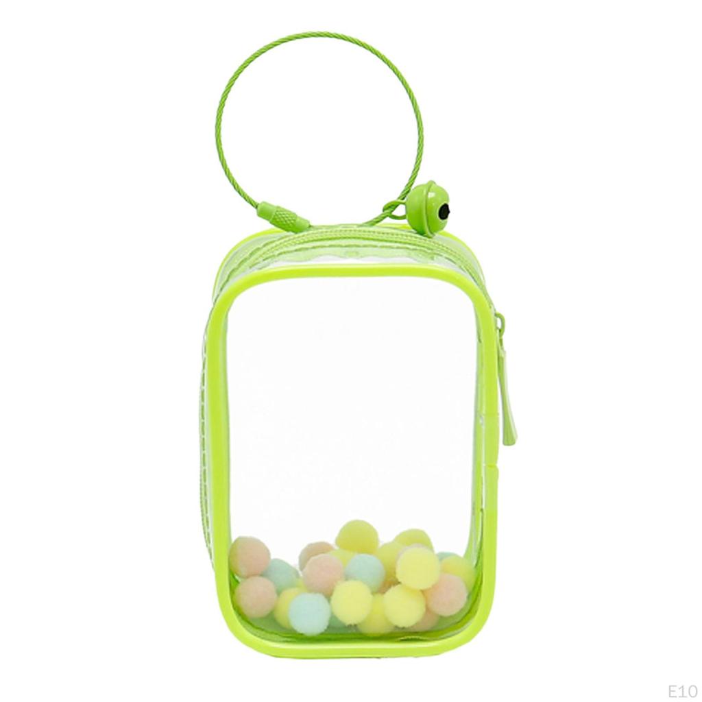 Clear Figure Display Bag Collectibles Case for Mini Figures Zipper Closure Dustproof