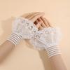 Fashion Lace Ruffled Wrist Fake Sleeves Cuffs Costume Accessory Soft Lace Cuff Comfortable Wrist Cuff Wedding