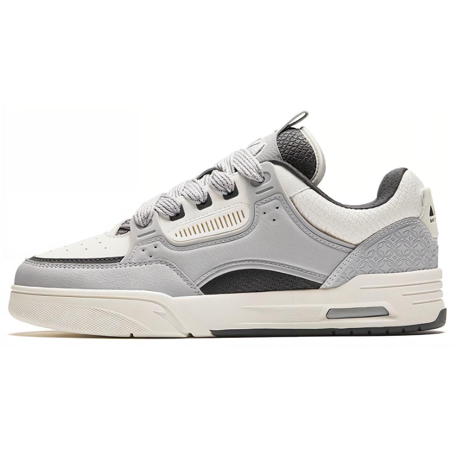 

new Anta AOJIE Slip Resistant Cushioning Wear Resistant Low Top Skateboard Shoes Men s Gray 43