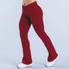 Seamless Cross-Waist Athletic Leggings for Women - Wide-Leg Yoga Gym Pants - Relaxed Workout Athletic Pants