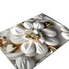 3D Visual Flower Rug Diatomaceous Earth Absorbent Bath Mat Floral Floor Mat with Non-Slip Backing for Entrance Kitchen Bathroom Shower