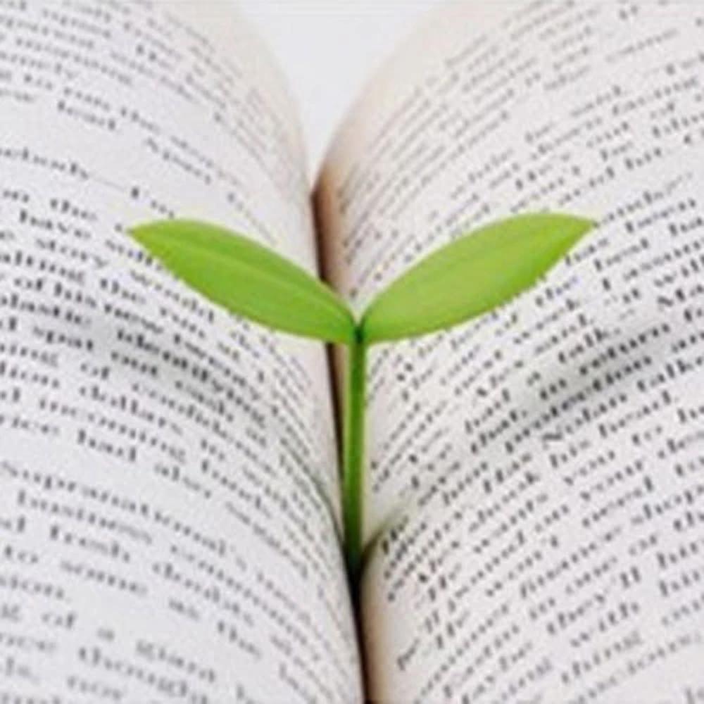Silicone Reading Little Leaves Bookmark Little Grass Bud Sprout Bookmark Grass Buds Bookmark