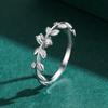 Tancise clássico 925 prata esterlina zircão anel feminino jóias promessa de casamento presente de festa