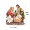 Christmas Statue Artwork Jesus Birth Figurine for Office Bedroom Living Room