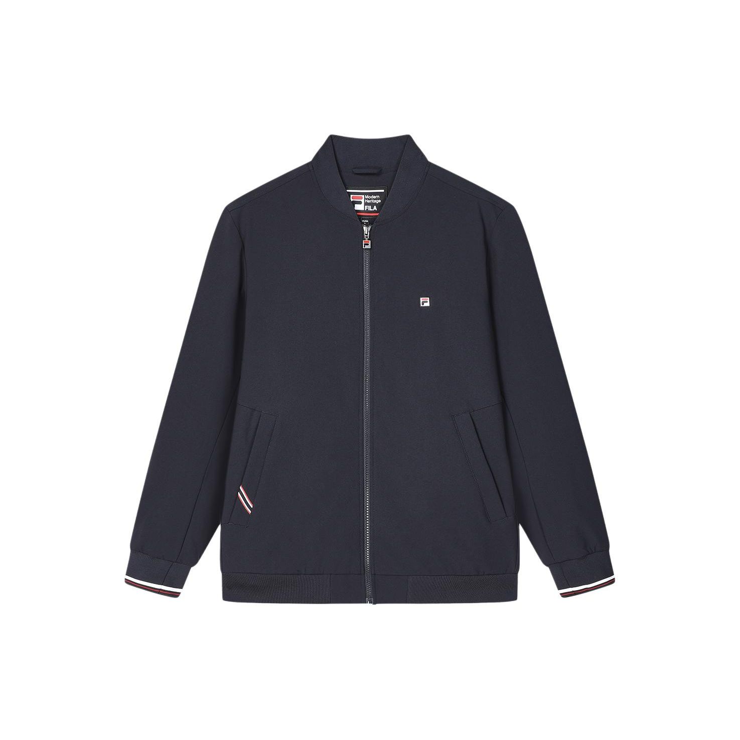 

FILA Solid Color Baseball Collar Casual Woven Jacket Men Jacket Navy-Blue F11M411706F-NV XL