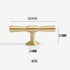 Tinyhob Solid Brass Handle Kitchen Cabinet Door Handles Drawer Pulls  T Bar Bedroom Knobs Wardrobe Decor Furniture Hardware