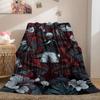 Tokyo Ghoul Deluxe 2D Print Flannel Blanket, Anime Character Bedding for Sofa, Cozy Travel Picnic Blanket_LIAN