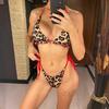 Dwustronny dwuczęściowy strój kąpielowy bikini w panterkę dla kobiet, strój kąpielowy dla kobiet, trzyczęściowy zestaw bikini, strój kąpielowy
