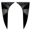 2 Pcs Car Rear Window Spoiler Side Wing Cover For 2014-2018 Ford Focus Hatchback
