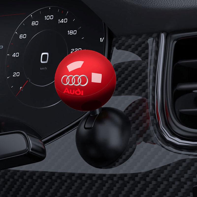 1Pcs Car Logo Push Start Button Lever Creative Protective Cover For Audi B9 B8 B7 B5 B6 A1 A7 A8 Q2 Q3 Q5 Q7 A3 8P 8V 8L A5 A6 C6 C5 C7 TT 2015-2021