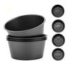 4Pcs Carbon Steel Pudding Cup Mold Round Cake Pan Nonstick Baking Molds for Pudding Muffin Mini Cake Pans Baking Cup