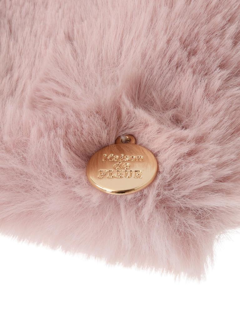 de Apparel Corded Fur Mittens for Ivory [Maison Fleur] Women,