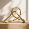 Geometric Knot Sculpture Modern Tabletop Statue Artistic for Office, Minimalists