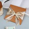 1Pc Pearlescent Paper Gift Wrapping Gift Box Practical Packaging Box Minimalist Ribbon Silk Scarf Packaging Envelope-style