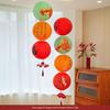 2026 New Year Red Fu Lanterns & Festive Spring Festival Wall Decor