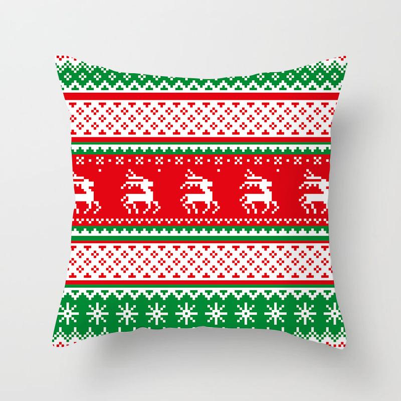 New Christmas Pillowcase Home Sofa Holiday Gift Decoration Pillow Cushion Cover