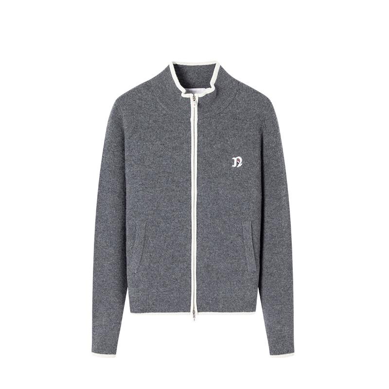 Navigare Women's Mock Neck Wool Knit Cardigan